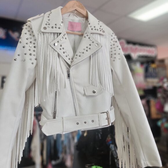 LEATHER Jacket- Azalea Wang - Picture 1 of 6